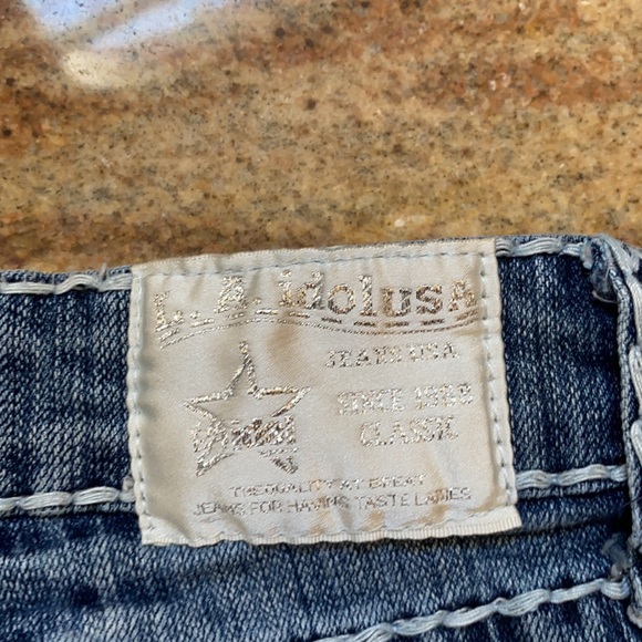 Women LA Idol USA Rhinestone Jeans Sz7 - Picture 8 of 9